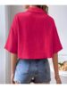 Drop Shoulder Crop Shirt