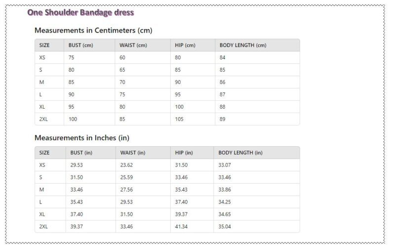 One Shoulder Bandage Dress