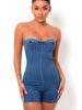 Denim Corset Playsuit