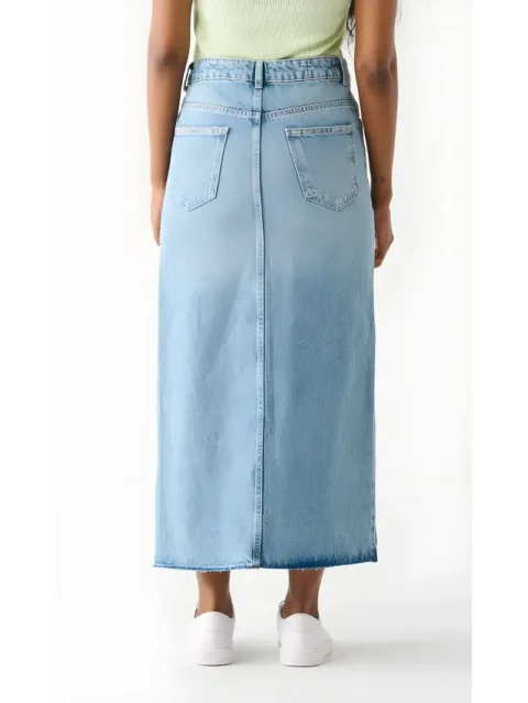 Maxi Denim Skirt . skirt ,sewing pattern