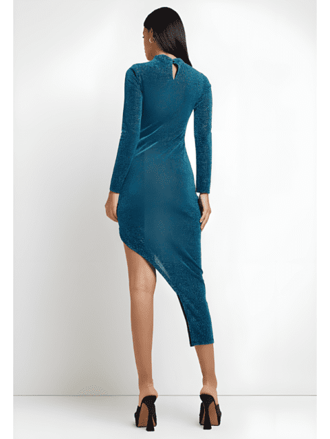 Ruched Bodycon Midi Dress