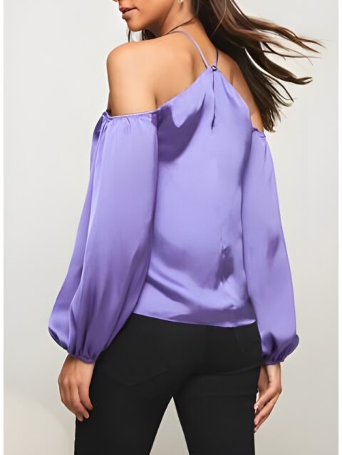 Neck Cold Shoulder Top