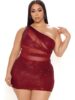 Plus Size Sequined Mini Dress