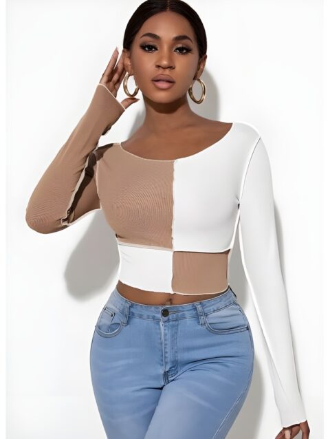 Color Block Crop Top PDF Pattern