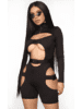 Buckle Up Mock Neck Romper
