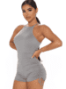 RUCHED ASIDE ROMPER