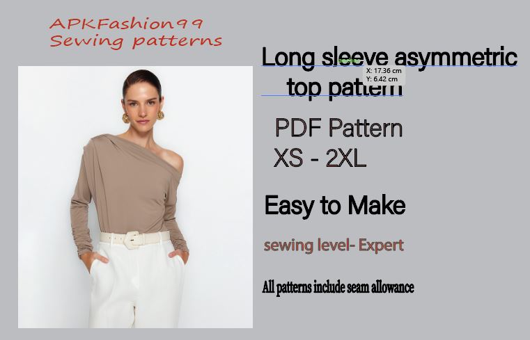 Long Sleeves Asymmetric Top Long Sleeves Asymmetric Top
