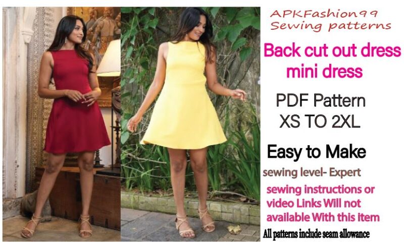 Back Cut-Out Dresses