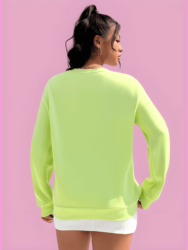 Loose fit Round Neck Sweatshirt (2) Loose fit Round Neck Sweatshirt