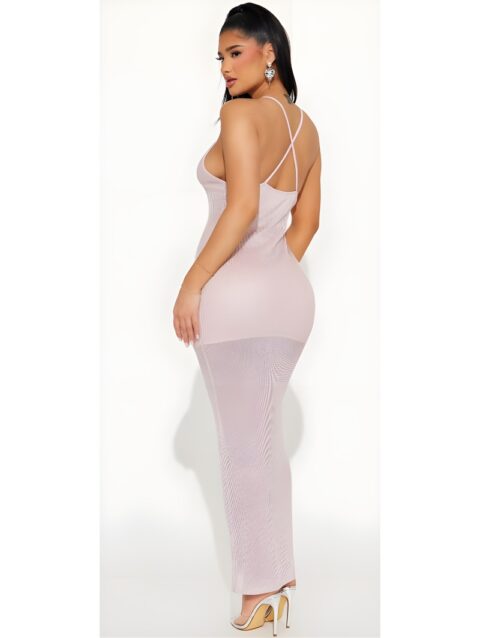 Metallic Maxi Dress