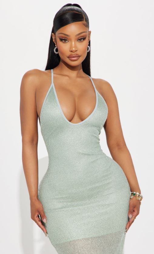 Metallic Maxi Dress Metallic Maxi Dress