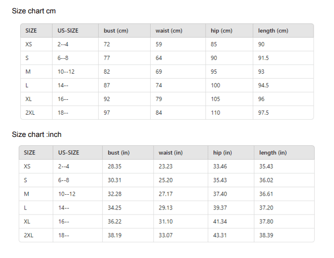 size chart deep V-neck romper