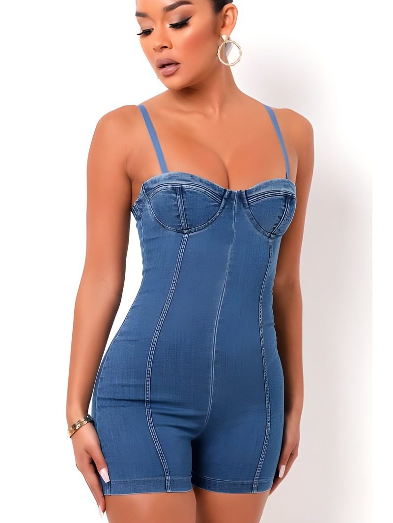 Denim Corset Playsuit Denim Corset Playsuit