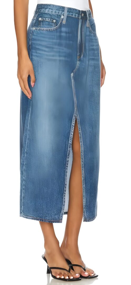 Maxi Denim Skirt . skirt ,sewing pattern Maxi Denim Skirt . skirt ,sewing pattern