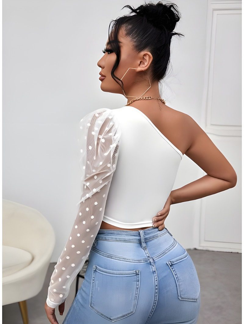 One-Shoulder Gigot Sleeve (1) One-Shoulder Gigot Sleeve