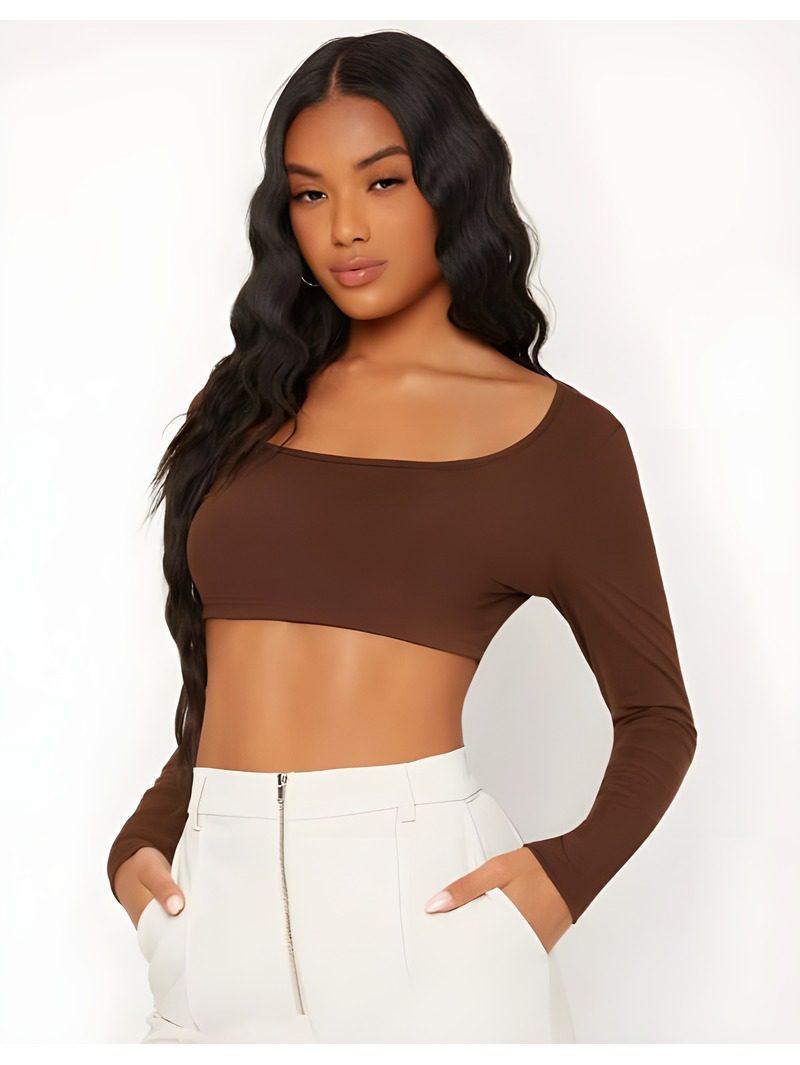 scoop neck crop top (1) Scoop Neck Crop Top