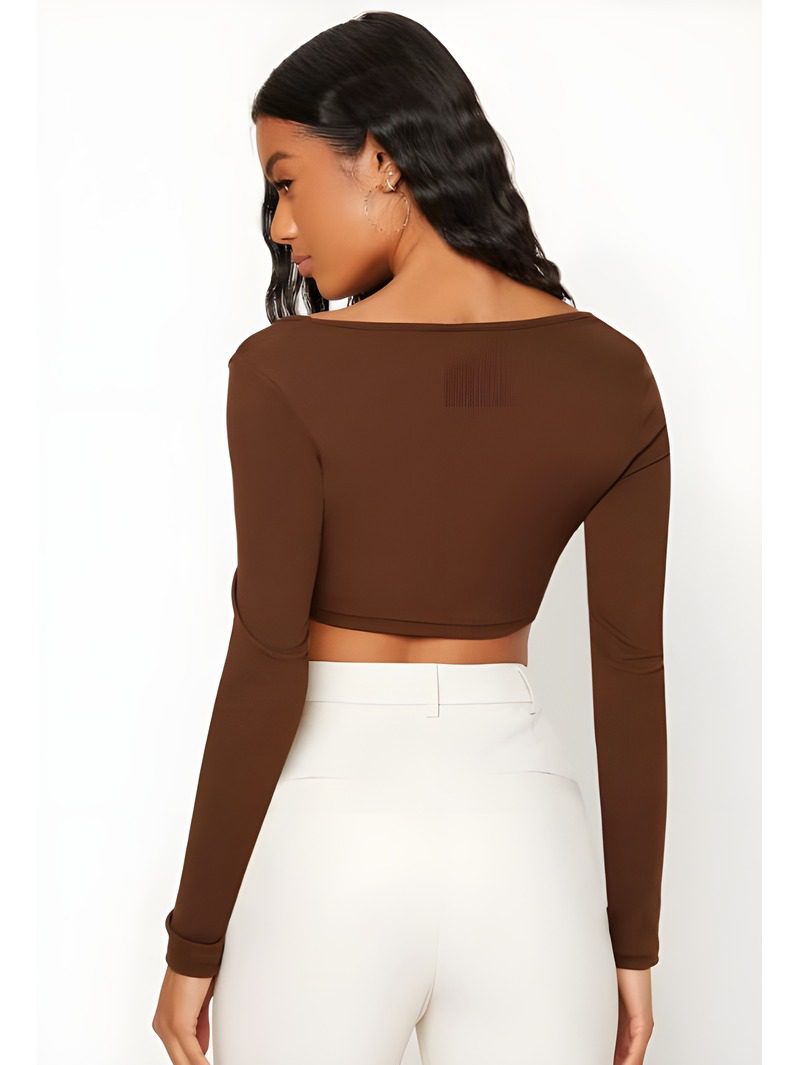 scoop neck crop top (2) Scoop Neck Crop Top