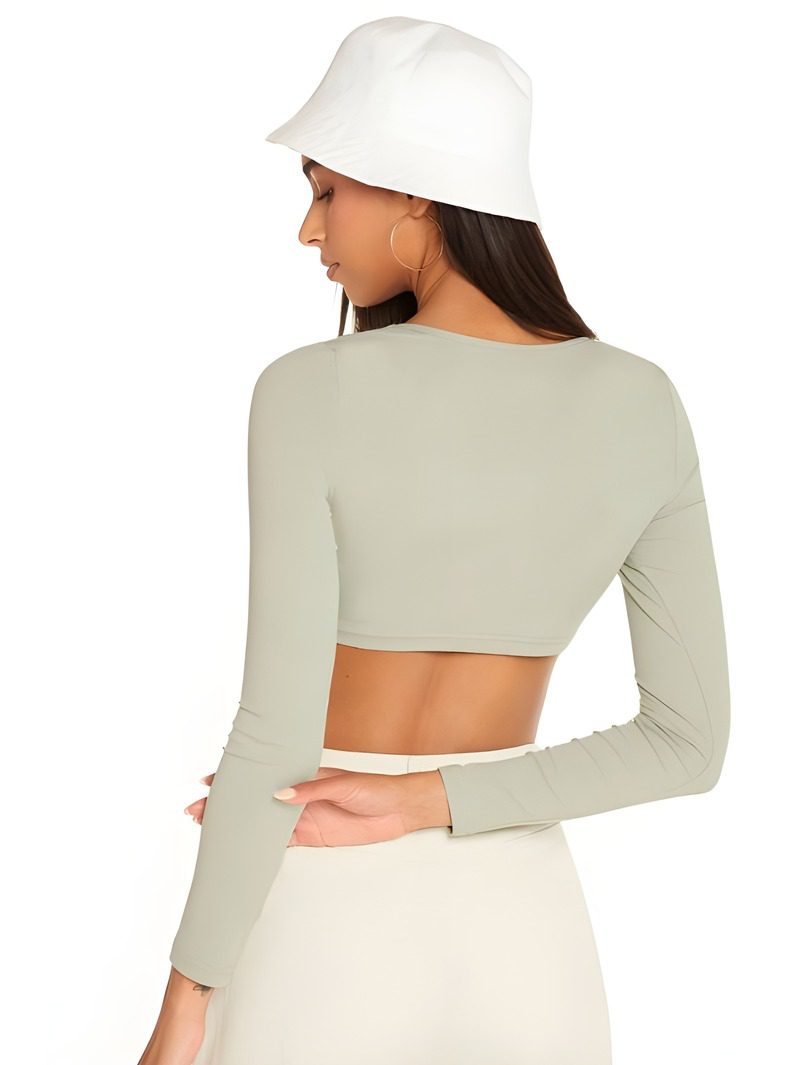 scoop neck crop top (4) Scoop Neck Crop Top