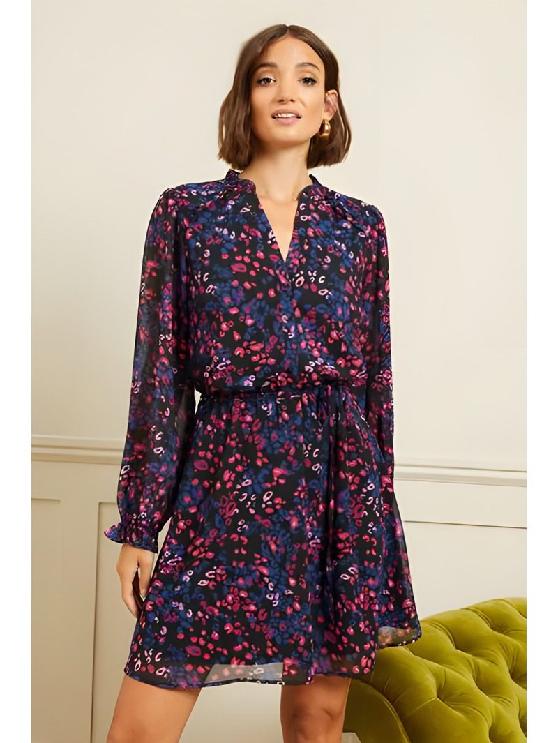 Chiffon Skater Mini Dress Chiffon Skater Mini Dress