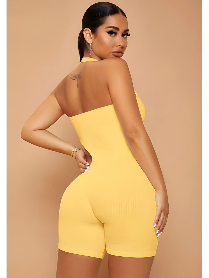 Cut-Out Waist Romper (3) Cut-Out Waist Romper