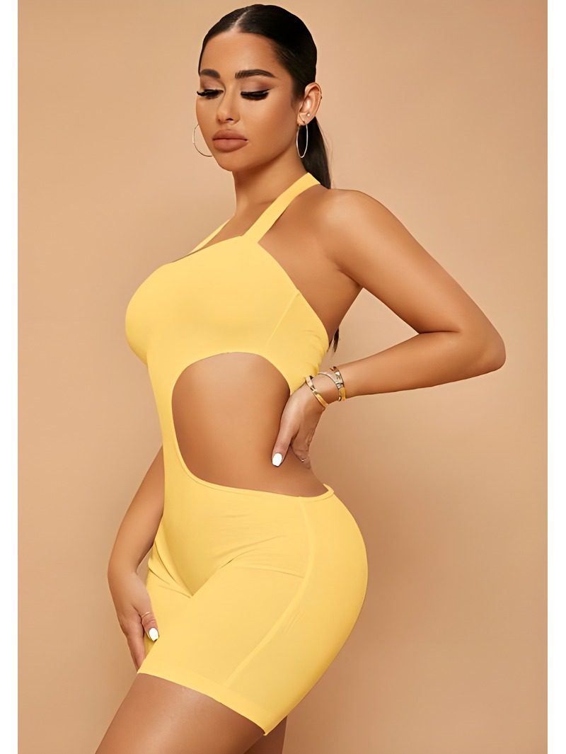 Cut-Out Waist Romper Cut-Out Waist Romper