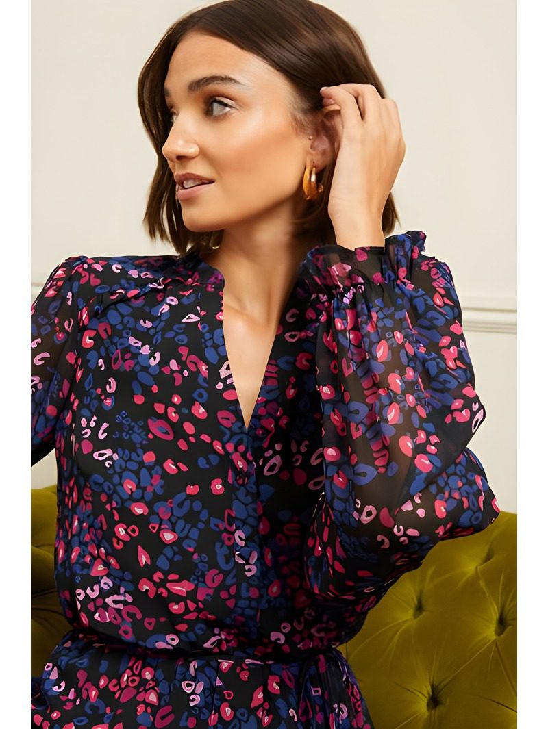 Chiffon Skater Mini Dress Chiffon Skater Mini Dress