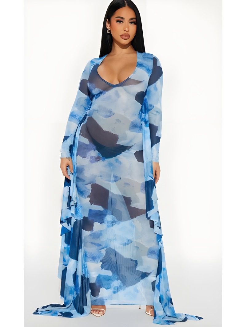 Mesh Maxi Dress Mesh Maxi Dress