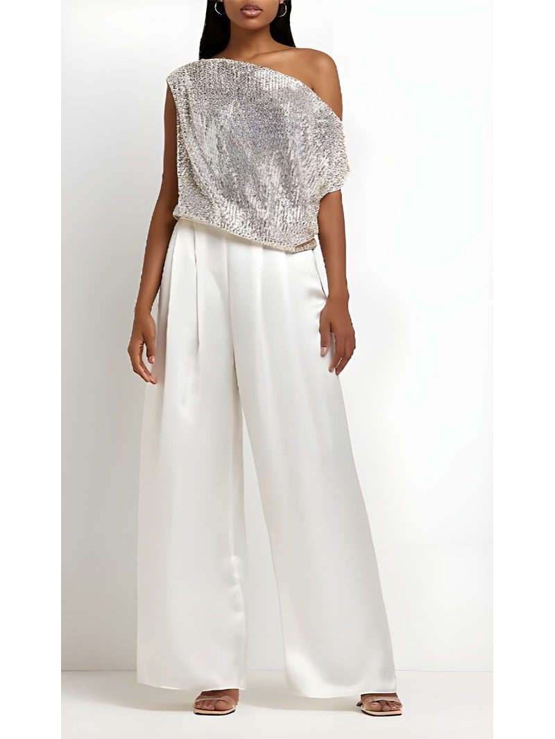 One-Shoulder Sequin Top (3) One-Shoulder Sequin Top