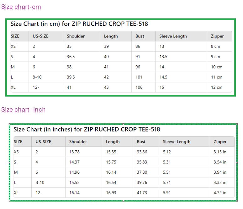 Ruched Zip Crop Top Pattern Ruched Zip Crop Top Pattern