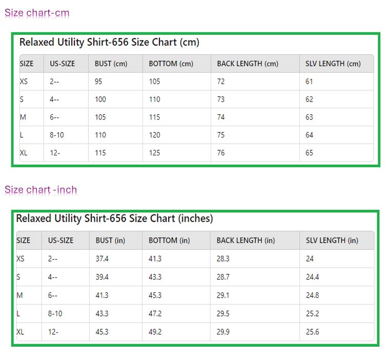 Utility Shirt women's pattern Utility Shirt women's pattern