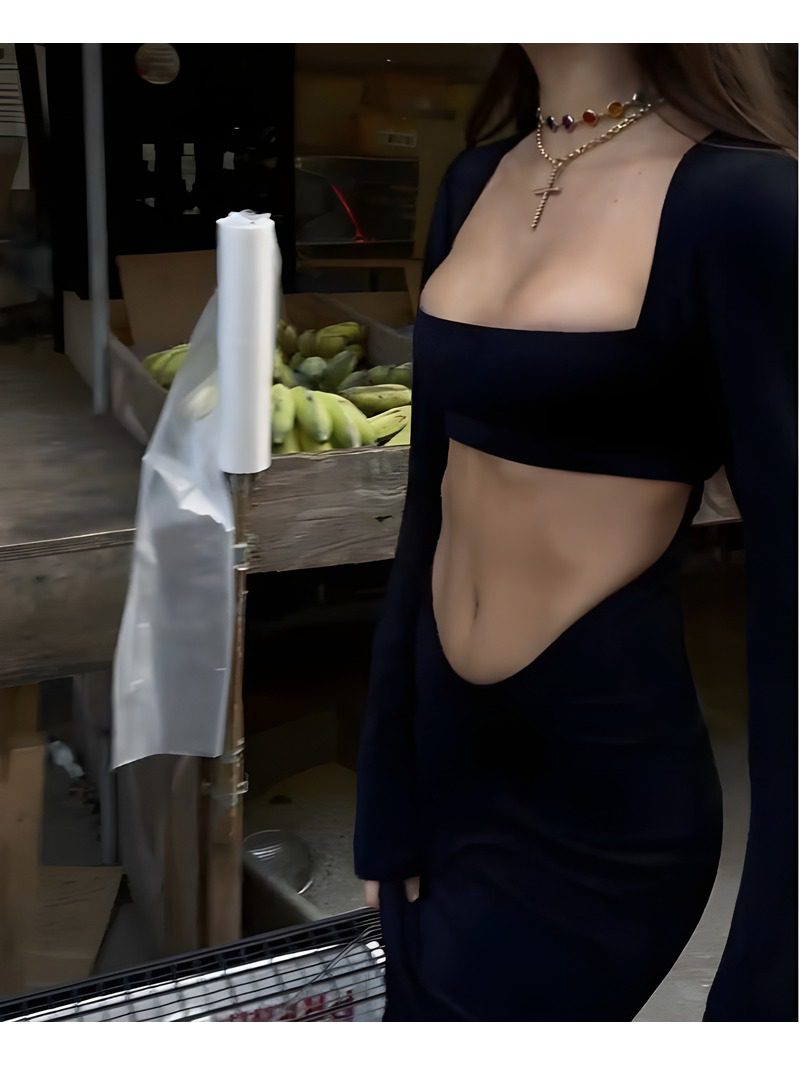 Long Dress Cutout PDF Download (4) cut out long dress