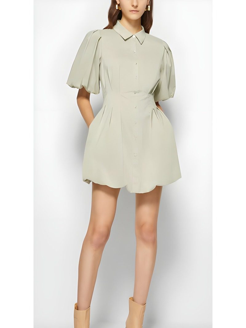 Mini Dress (2) Poplin Balloon Mini Dress