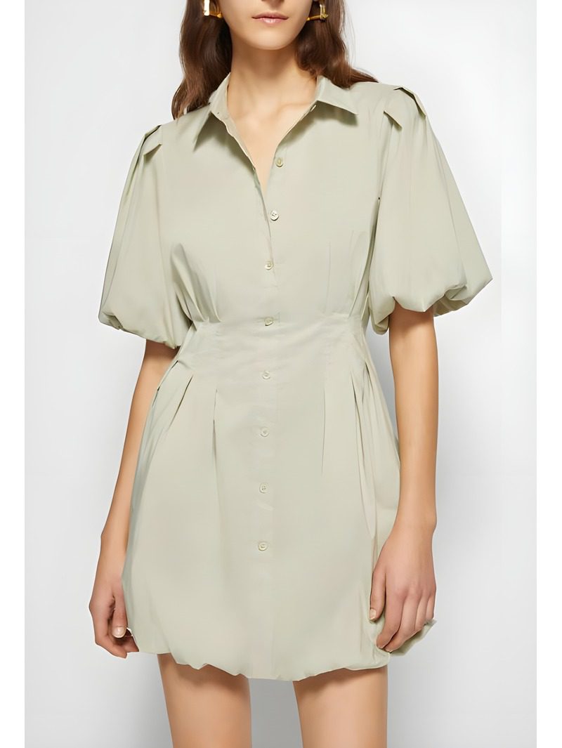 Mini Dress (3) Poplin Balloon Mini Dress