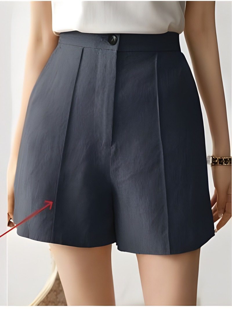 Zip Front Wide Leg Shorts Zip Front Wide Leg Shorts