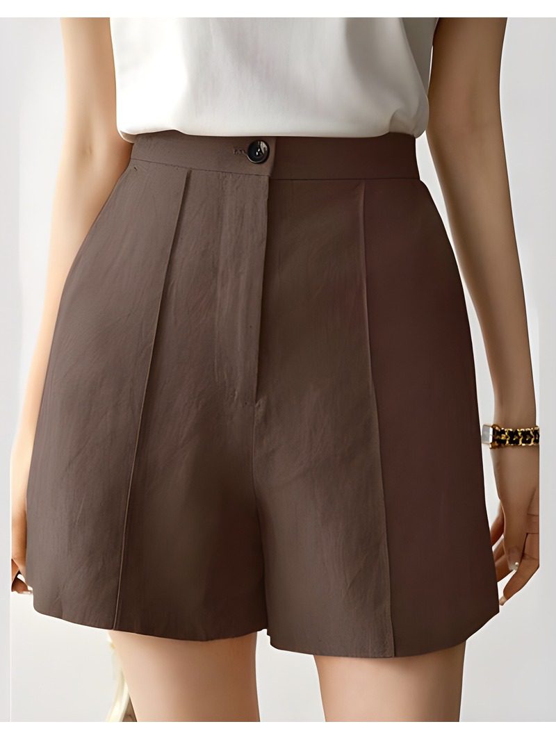 Zip Front Wide Leg Shorts Zip Front Wide Leg Shorts