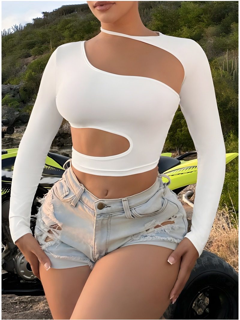 Cut-Out Sleeve Top Cut-Out Sleeve Top