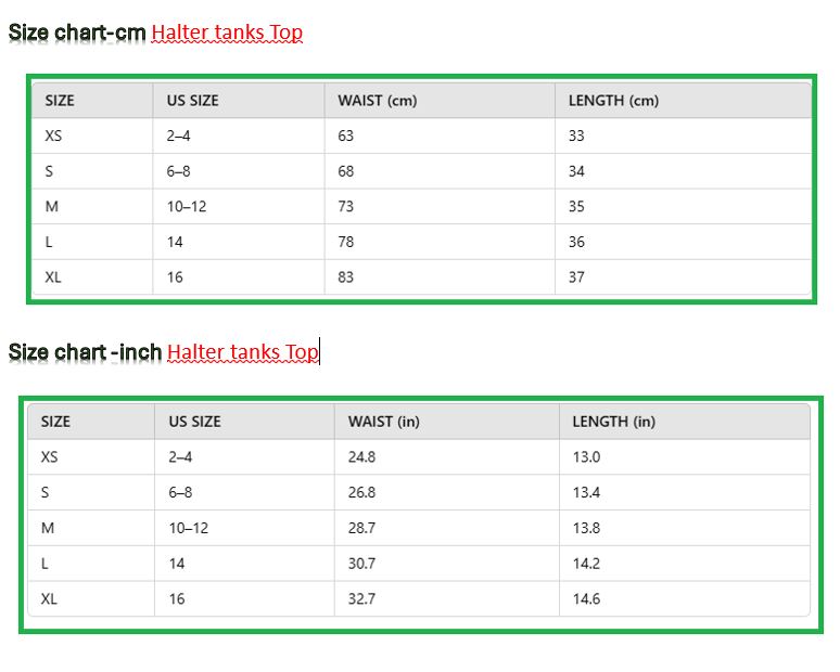 Halter Tank Top Halter Tank Top