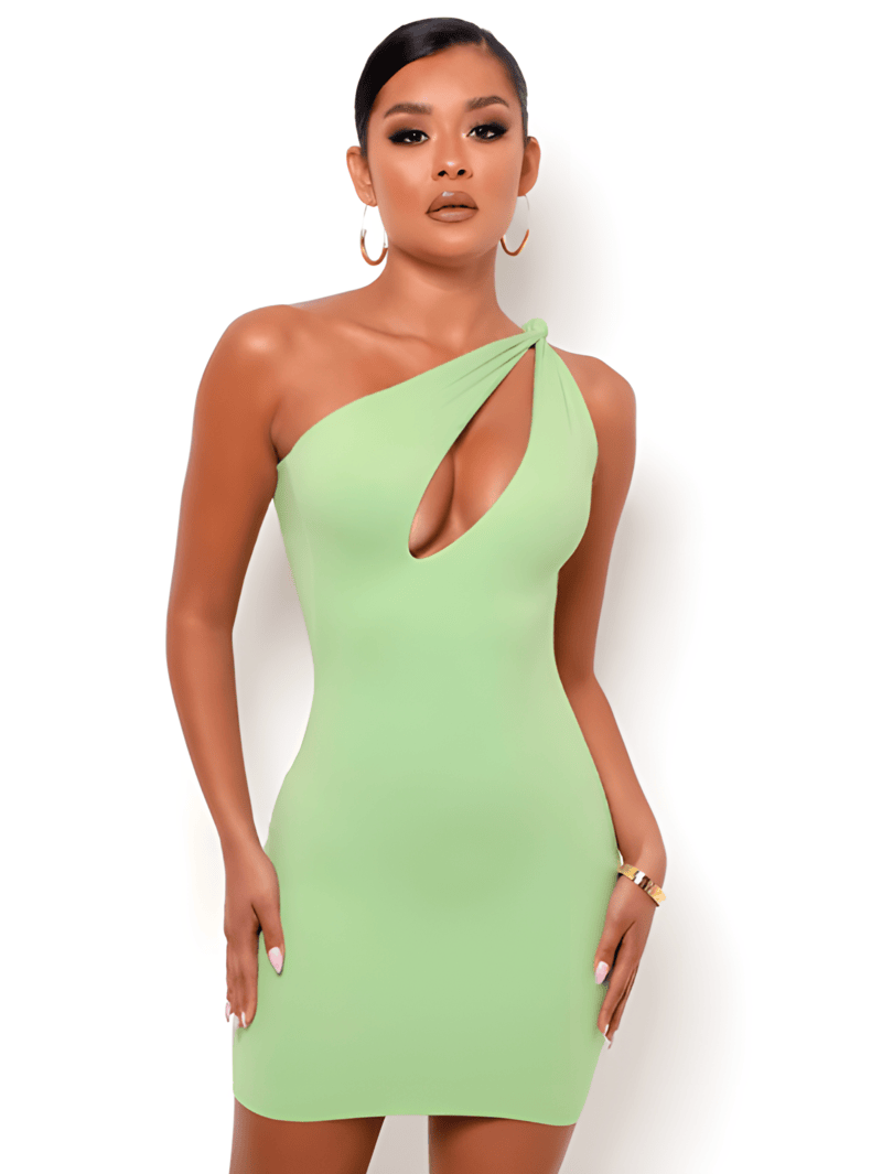 Bodycon Short Mini Dress (3) Bodycon Short Mini Dress -green