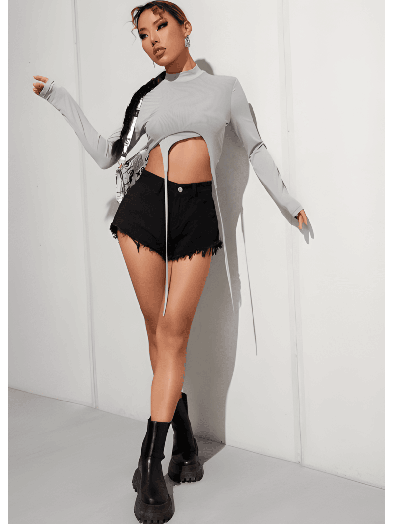 mock neck crop top (1) mock neck crop top