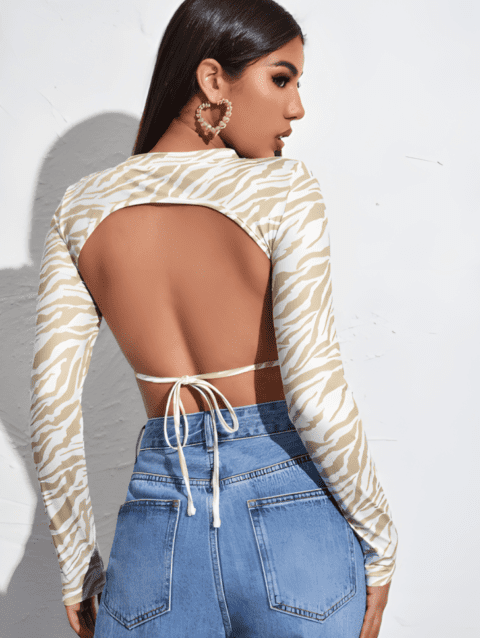 Open Back Crop Top PDF Pattern