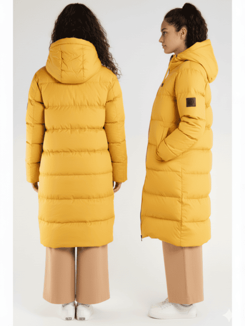 hooded padded coat