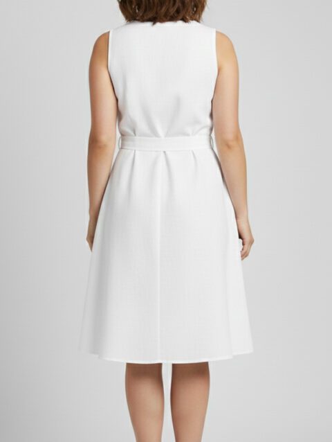 white mini dress