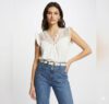 LACE TRIM BLOUSE