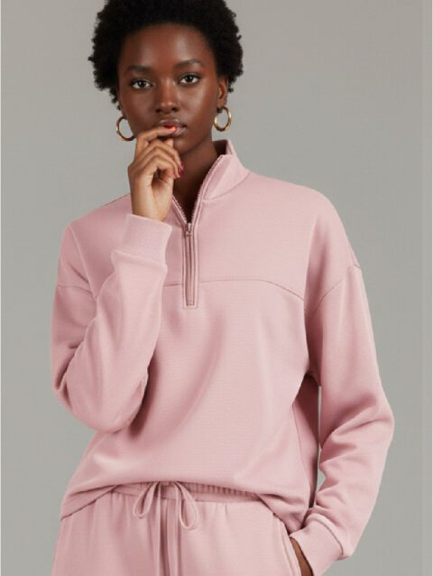 Half Zip Sweat-Women's