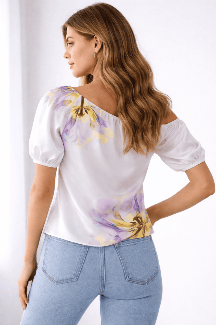 Short Sleeve Slash Neck Sewing Pattern Short Sleeve Slash Neck Sewing Pattern PDF | XXS-2XL